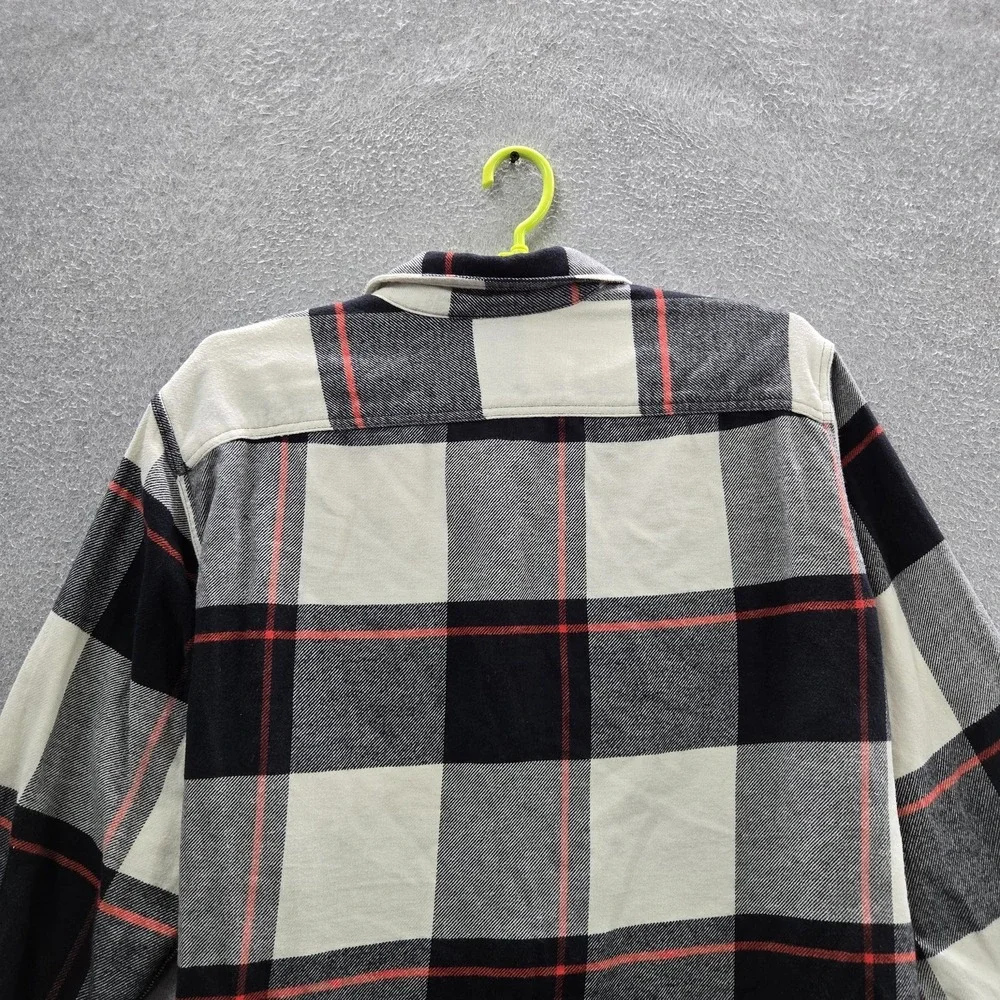 Levi's Men Button Up Shirt‎ XXL Black Flannel Shirt Plaid Work Overshirt
